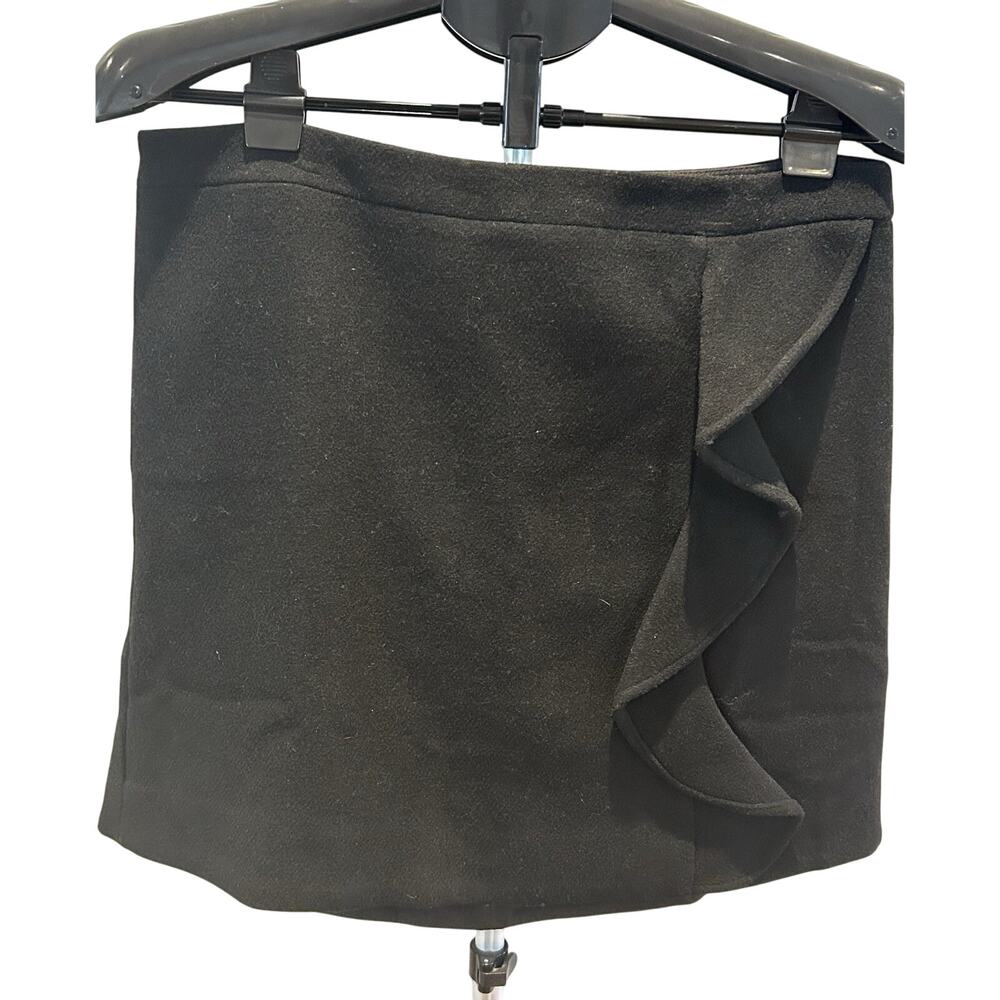 NWT J. Crew Mercantile Black Wool Blend Skirt Women's Size 12